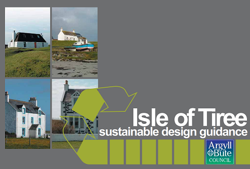 Front cover of the Isle of Tiree Sustainable Design Guidance document